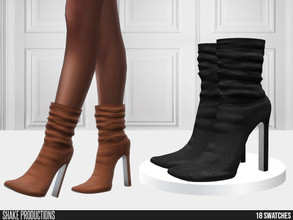 Sims 4 — 824 - Boots by ShakeProductions — Shoes/High Heels New Mesh All LODs Handpainted 18 Colors