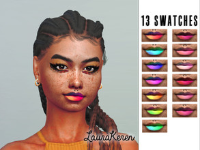 Sims 4 — Sunset Lipstick - L002 by laurakeren — Created for The Sims 4 6 Swatches, standalone lipstick