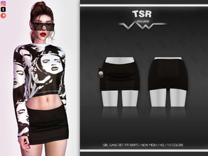 Sims 4 — GIRL GANG SET-179 (SKIRT) BD610 by busra-tr — 10 colors Adult-Elder-Teen-Young Adult For Female Custom thumbnail