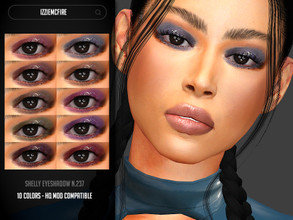 Sims 4 — IMF Shelly Eyeshadow N.237 by IzzieMcFire — Shelly Eyeshadow N.237 contains 10 colors in hq texture. Standalone