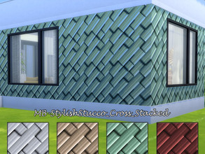 Sims 4 — MB-StylishStucco_Cross_Stacked by matomibotaki — MB-StylishStucco_Cross_Stacked Decorative clinker bricks