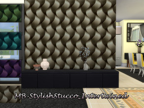 Sims 4 — MB-StylishStucco_Intertwined by matomibotaki — MB-StylishStucco_Intertwined Intricate lines with a 3D effect,