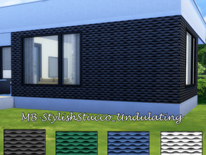 Sims 4 — MB-StylishStucco_Undulating by matomibotaki — MB-StylishStucco_Undulating Coarse textured wallpaper in 4