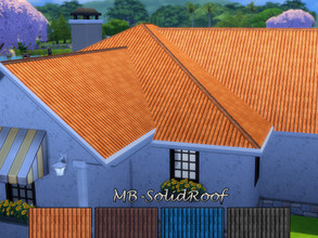 Sims 4 — MB-SolidRoof by matomibotaki — MB-SolidRoof Well protected by a stable roof that defies all weathers. Roof comes