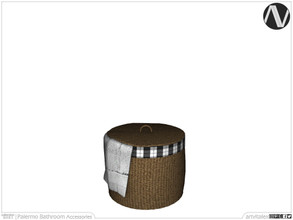 Sims 3 — Palermo Laundry Basket by ArtVitalex — Bathroom Collection | All rights reserved | Belong to 2022 ArtVitalex@TSR
