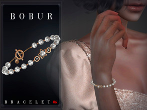 Sims 4 — Pearl star bracelet R by Bobur2 — Pearl bracelet with a star for right hand 2 colors HQ compatible I hope you