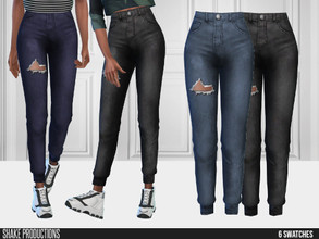 Sims 4 — 828 - Jeans by ShakeProductions — Bottoms/Jeans New Mesh All LODs Handpainted 6 Colors