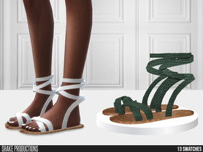 Sims 4 — 826 - Sandals by ShakeProductions — Shoes/Slipper New Mesh All LODs Handpainted 13 Colors