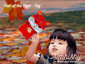 Sims 4 — Year of the Tiger Toy (Lunar New Year) by simbishy — 2022 is the year of the tiger. Here is a cute toy for your