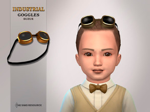 Sims 4 — Industrial Goggles Toddler by Suzue — -New Mesh (Suzue) -8 Swatches -For Female and Male (Toddler) -HQ