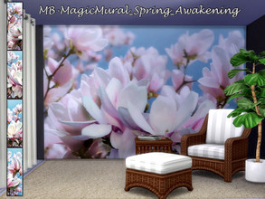 Sims 4 — MB-MagicMural_Spring_Awakening by matomibotaki — MB-MagicMural_Spring_Awakening Spring is just around the corner