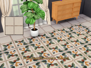 Sims 4 — MB-NeatHallway_Rosa2 by matomibotaki — MB-NeatHallway_Rosa Elegant basic floor tile with a vintage look, use it