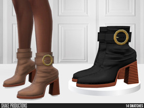 Sims 4 — 830 - Boots by ShakeProductions — Shoes/High Heels New Mesh All LODs Handpainted 17 Colors