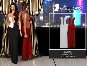 Sims 4 — Fabulous (Dress) by Beto_ae0 — Elegant and luxurious dress,hope you will like it - 18 colors -