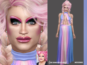 Sims 4 — Olivia Jones - TSR CC Only by MSQSIMS — About Sim Oliver Knoebel is a German travesty artist who became known as