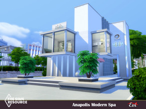 Sims 4 — Anapolis modern spa_ NO CC by evi —  The neighborhood spa for a relaxing end of a day