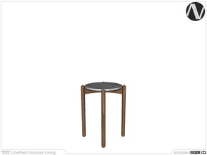 Sims 4 — Sheffield End Table by ArtVitalex — Outdoor And Garden Collection | All rights reserved | Belong to 2022