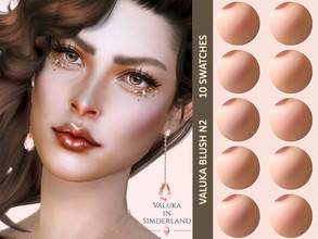 Sims 4 — [Patreon] Valuka blush N2 by Valuka — Blush category 10 colours For male and female Thumbnail for identification