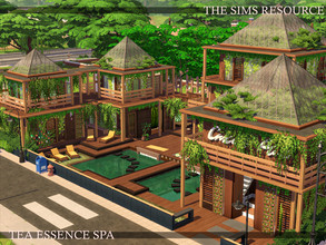 Sims 4 — Tea Essence Spa | noCC by simZmora — Feel like a tea bag dipped in hot, sweet liquid. :D Lot:40x30 Lot type: