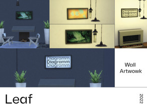 Sims 4 — [Leaf] Wall artwork CC by LeafDesign — Unique and minimalistic style artwork perfect for your house, business or