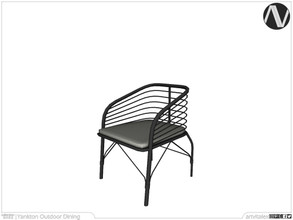 Sims 4 — Yankton Dining Chair by ArtVitalex — Outdoor And Garden Collection | All rights reserved | Belong to 2022