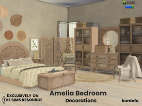 Sims 4 — Amelia Bedroom Decorations by kardofe — Second part of the Amelia bedroom, this time it's the decorations,
