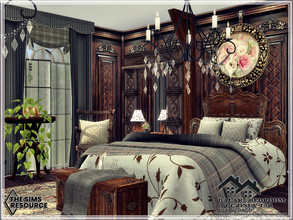 Sims 4 — DALAR - Bedroom - CC only TSR by marychabb — I present a room - Bedroom, that is fully equipped. Tested. Cost: