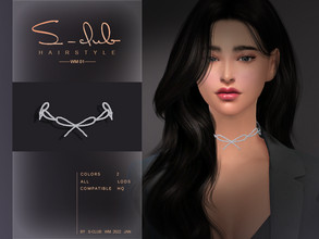 Sims 4 — Crystal necklace by S-Club by S-Club — Crystal necklace with 2 swatches, hope you like, thank you.