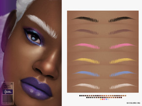 Sims 4 — Atlantis Eyebrows | N40 by cosimetic — -You can use it with 50 color options to match your favorite tone. -They