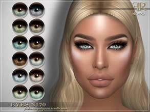 Sims 4 — Eyes N170 by FashionRoyaltySims — Standalone Custom thumbnail All ages and genders 12 color options HQ texture
