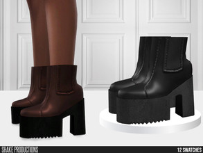 Sims 4 — 836 - High Heel Boots by ShakeProductions — Shoes/Heels-Boots New Mesh All LODs Handpainted 12 Colors