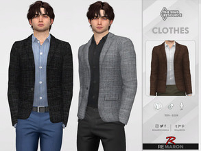 Sims 4 — Suits 01 for Male Sim by remaron — Suits for YA male in The Sims 4 ReMaron_M_Suits01 MESH EDIT -10 Swatches