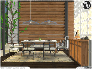 Sims 4 — Yankton Outdoor Dining by ArtVitalex — Outdoor And Garden Collection | All rights reserved | Belong to 2022