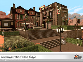 Sims 4 — Lota Cafe NoCC by autaki — Lota Cafe NoCC Luxury classic styles. cafe for your simmies. Hope you love this lots.