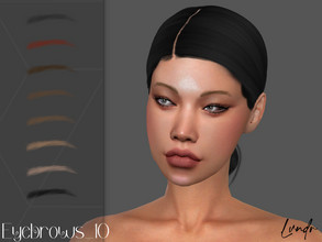 Sims 4 — Eyebrows_10 by LVNDRCC — Fine, natural eyebrows in ash blonde, dark blonde, honey, copper ginger red, dark and