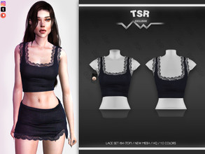 Sims 4 — LACE SET-184 (TOP) BD621 by busra-tr — 10 colors Adult-Elder-Teen-Young Adult For Female Custom thumbnail