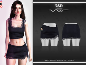 Sims 4 — LACE SET-184 (SKIRT) BD622 by busra-tr — 10 colors Adult-Elder-Teen-Young Adult For Female Custom thumbnail