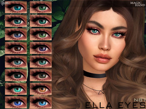 Sims 4 — Ella Eyes N81 by MagicHand — Realistic eyes for males and females in 18 colors - HQ compatible. Preview - CAS