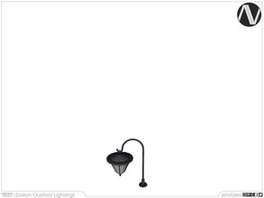 Sims 4 — Dolton Wrought Iron Outdoor Lamp Short by ArtVitalex — Lighting Collection | All rights reserved | Belong to