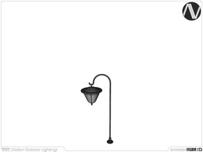 Sims 4 — Dolton Wrought Iron Outdoor Lamp Medium by ArtVitalex — Lighting Collection | All rights reserved | Belong to