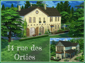 Sims 4 — 14 rue des Orties (CC needed) by Youlie25 — Sul Sul, Here is a renovated farmhouse for modern sim in search of