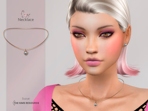 Sims 4 — Cor Necklace by Suzue — -New Mesh (Suzue) -6 Swatches -For Female (Teen to Elder) -HQ Compatible