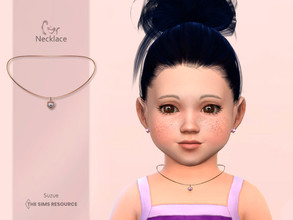 Sims 4 — Cor Necklace Toddler by Suzue — -New Mesh (Suzue) -6 Swatches -For Female (Toddler) -HQ Compatible