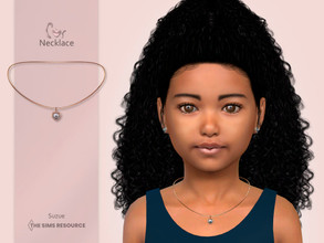 Sims 4 — Cor Necklace Child by Suzue — -New Mesh (Suzue) -6 Swatches -For Female (Child) -HQ Compatible
