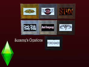 Sims 4 — Music Band Logos by sweetheartwva — Music bands for a music room