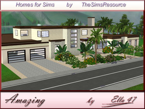 Sims 3 — Amazing by ella47 — Amazing Is beautiful home for your Sims There is a beautiful garden with a big pond. A