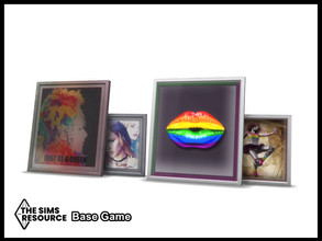 Sims 4 — Take Pride Leaning Paintings by seimar8 — Maxis match leaning paintings - beautiful art designed for gay