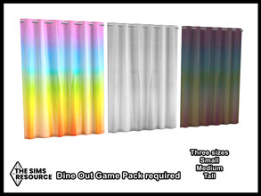 Sims 4 — Take Pride Medium Curtain by seimar8 — Maxis match medium curtain designed for teen, gay, bedroom Dine Out Game