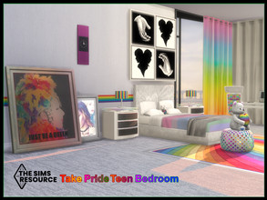 Sims 4 — Take Pride Teenage Bedroom by seimar8 — Maxis match Take Pride Teenage Bedroom to celebrate upcoming Pride