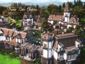 Sims 4 — Swan Lake Chateau by VirtualFairytales — An old wealthy family built these small castles one after the other